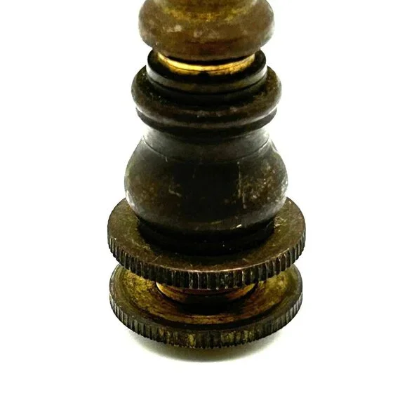 Lamp Finial or Lighting Final Brass Restoration 3 Pieces Replacement Finial - Picture 4 of 6